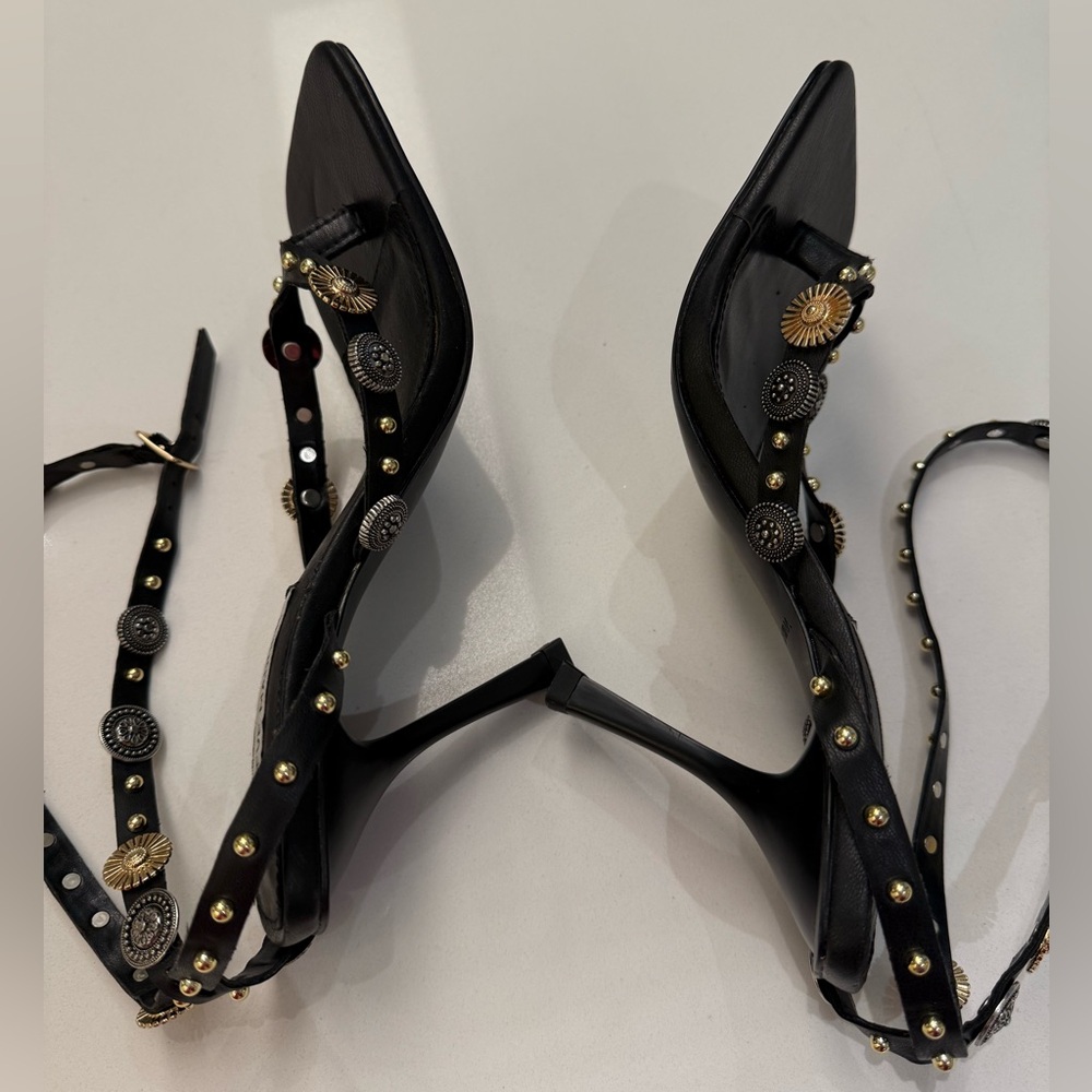 Steve Madden Asha Ankle Strap Sandal Black, Size‎ 6 - Picture 12 of 14